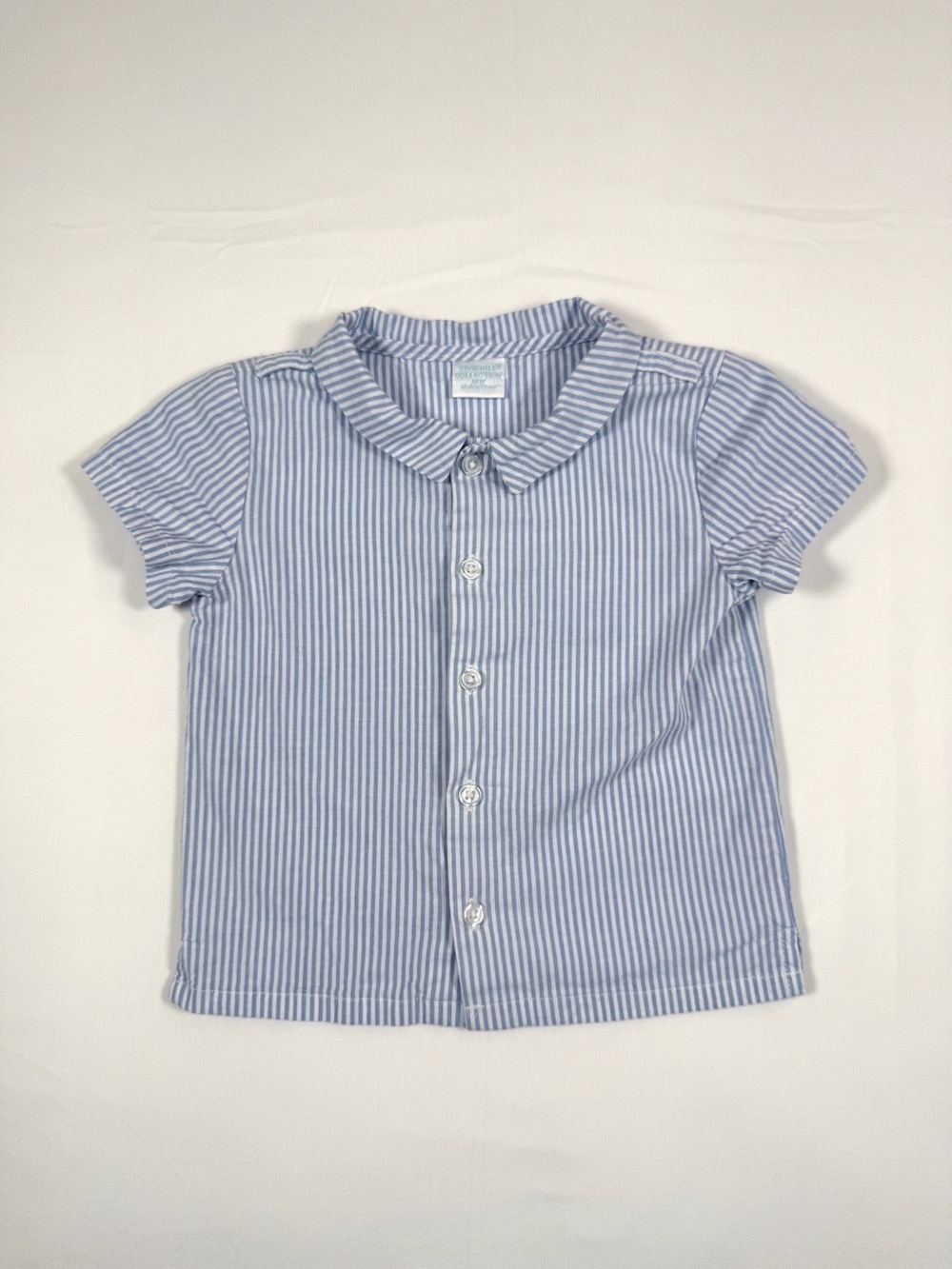 EDGEHILL COLLECTION Seersucker Stripe Button Front Shirt Toddler 18M‎ Coastal